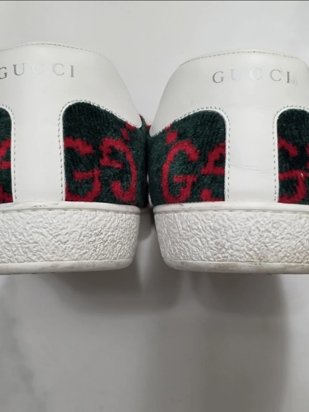 Gucci Men's Ace GG Terry Cloth Sneakers, 8.5
